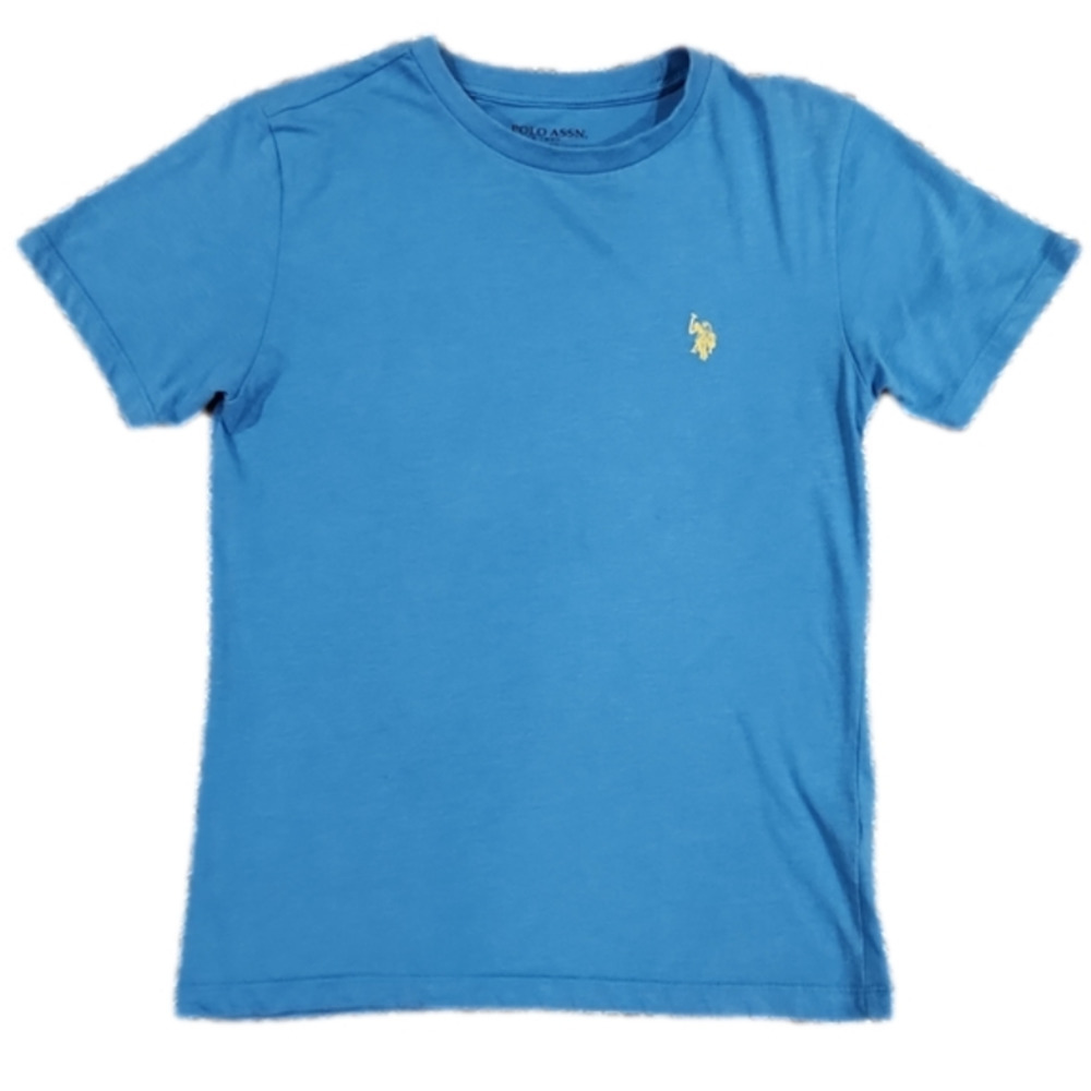 U.S. polo assn light blue with yellow logo t-Shirt